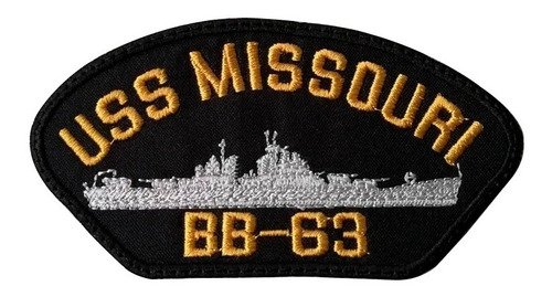 Uss Missouri Bb-63 Parche Barco Bordado, Parches De Guerra