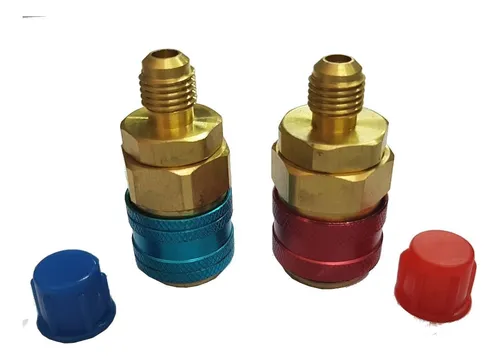 comprar Kit Valvulas Acople Rapido R134a Par Manifold Automotor