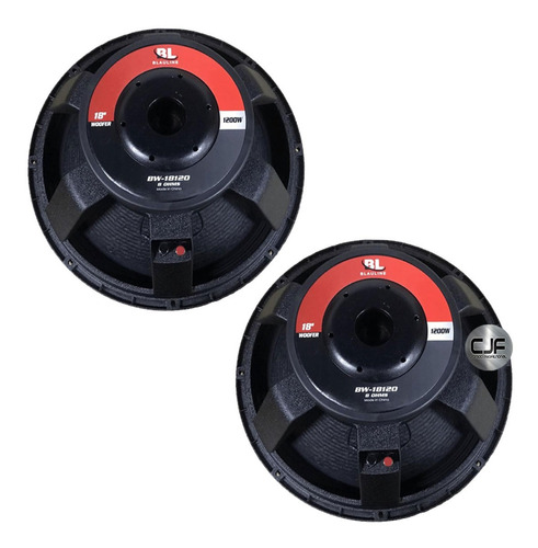 2 Woofer Blauline Bw 18120 18 Pulgadas 1200w Bobina De 4 Cjf