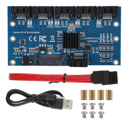 1 Sata3.0 1 A 5 Discos Duros Adaptador Convertidor Placa