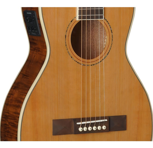 Guitarra eléctrica Tagima Fs 500 Nc Eq con funda, color natural, material para dedos, madera de chhlik, 19 T, R 14 pulgadas, orientación a la derecha
