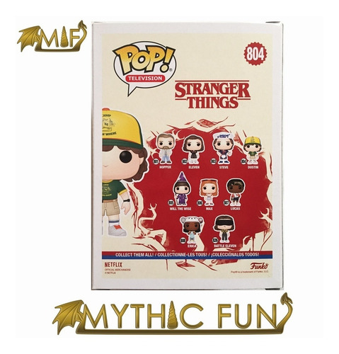 Funko Pop Stranger Things - Dustin 804 (Usado)