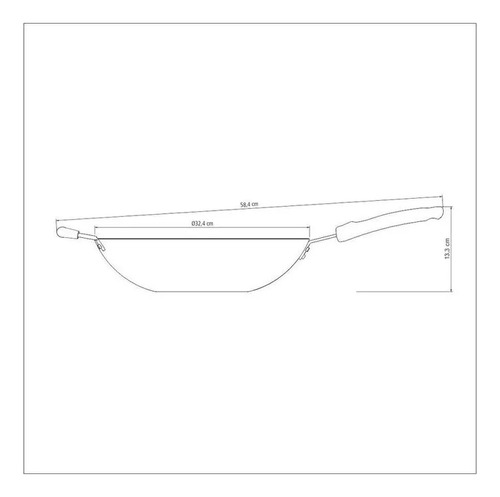 Sarten Wok Con Mango 36 Cm - Tramontina