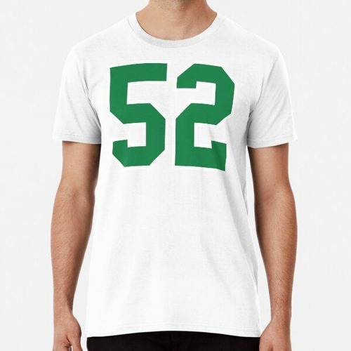 Remera 52 Black Green Fifty-two Jersey Number Algodon Premiu