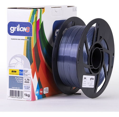 Filamento Seda Grilon3 Pla Silk 1,75mm 1kg | Icutech