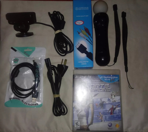 Joysticks Ps3 (ps-move+camara+accesorios) (lote Original!) Azul (Usado)