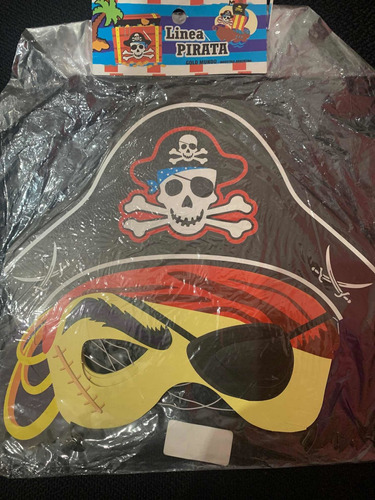 Paquete De 10 Antifaces Mascaras De Pirata