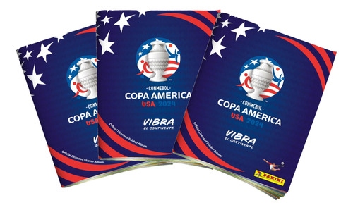 Álbum Copa America 2024 Panini X3 Unidades 