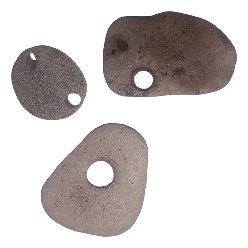 Piedra De Odin. Hagstone. Piedra Bruja. Amuleto. 3 Unidades