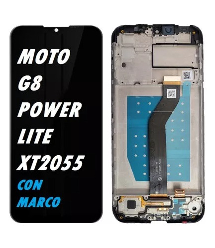 Pantalla Lcd 3/4 Completo Motorola Moto G8 Power Lite Marco