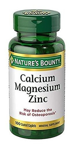 Cápsulas De Calcio-magnesio-zinc Bounty De La Naturaleza, 2