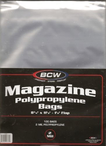  200  Bcw Revista Tamaño Bolsas / Fundas