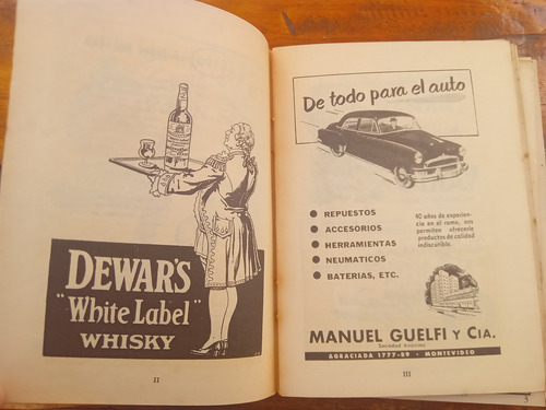 Guía De Turismo Del Uruguay Antigua 1954 Mapas Y Propagandas (Usado)