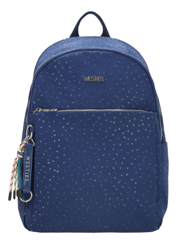 Mochila Para Mujer Westies Azul Hbgersendre3we Azul Liso