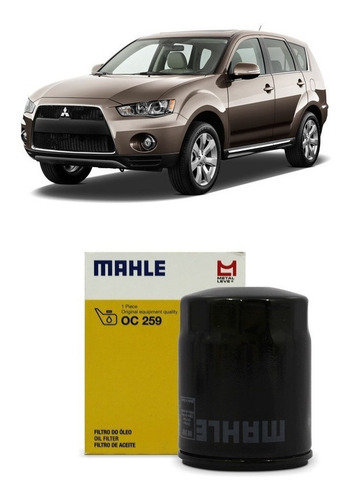 Filtro De Óleo Do Motor Outlander 2006 A 2013