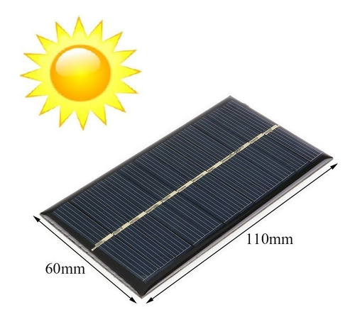 Imagen 3 de 5 de Celda Panel Solar Fotovoltaico 6v 180mah Max 200mah, 1w