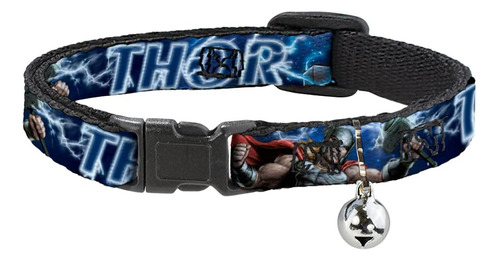 Collar De Gato Con Hebilla Breakaway Avengers Thor Hammer Ac