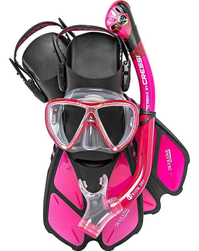 Cressi Bonete Pro Dry Set, Rosa Translúcido, S/m