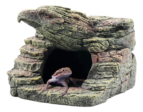 Escondite Grande Para Escalar Cuevas De Reptiles, Decoracion