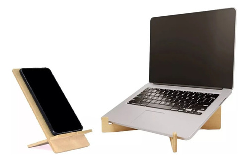Kit Stand P/ Notebook + Stand Celular Home Office