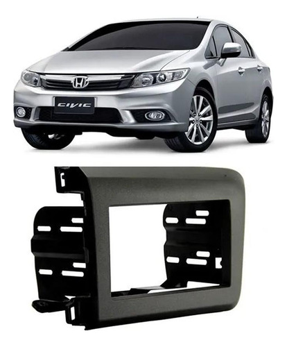 Moldura Painel Dvd 2 Din Honda New Civic 2012 À 2016