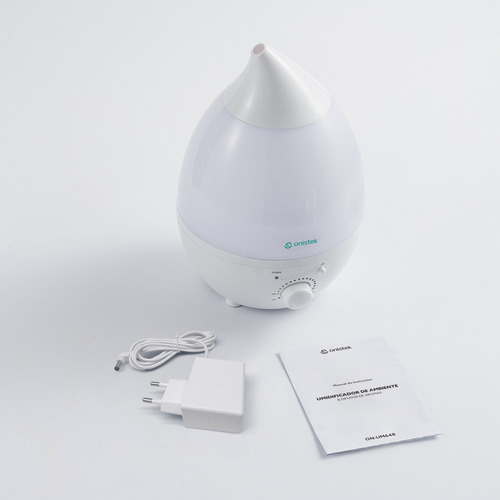 Umidificador De Ar Ambiente Ultrassônico 1,5l Bivolton-um648 Cor Branco 110v/220v