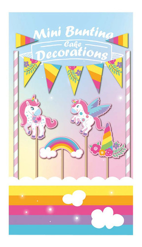 Set Deco Tortas Unicornio Big Party