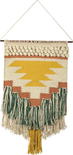 Primitive By Kathy Gypsy Tejido Mano Para Colgar Pared 14 X