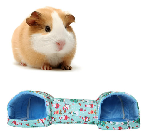 Hamster Tunnel Tube Play Habitat Rabbits Boneco De Neve Azul