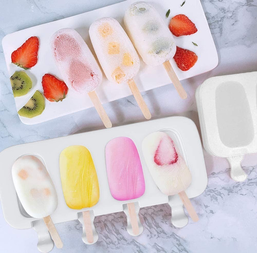 Mini Moldes Silicon Helados+bolsas+paletas+lineas D Sellados