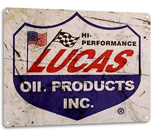 Kexle Luca Oil Logo Garage Auto Shop Retro Publicidad Pared