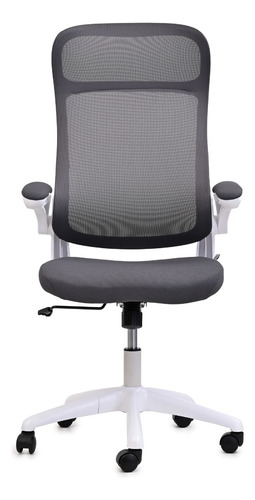 Silla Escritorio Ejecutiva Oficina Ergonomica Mesh Elegante Color Gris