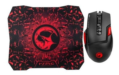 Kit Mouse Y Pad Mouse Gamer Marvo G355-g1 6400dpi Control