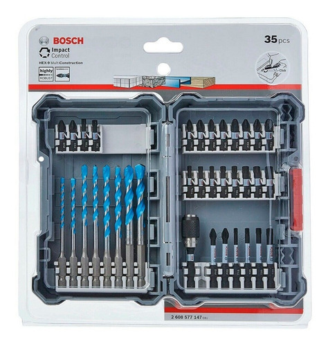 Set 35un Mechas Puntas Bosch 2608577147 Multiconstruccion