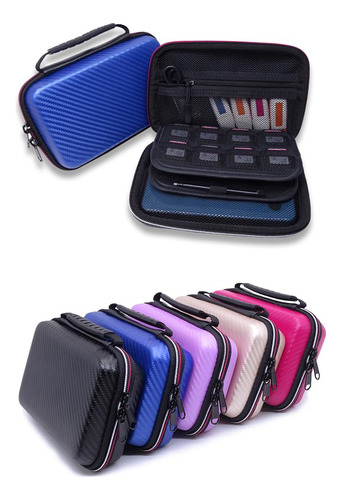 Funda De Viaje Dura Para Nintendo 3ds Xl Y 2ds Xl Azul