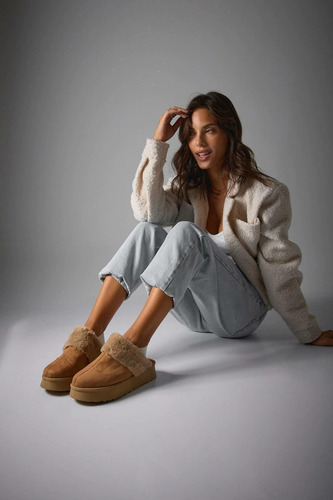 Pantuflas Pantu Invierno Mujer Con Peluche