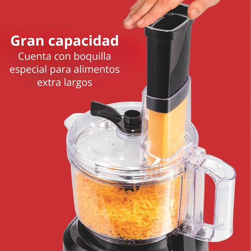 Procesador Y Picador De Alimentos Hamilton Beach De 8 Tazas Color Negro
