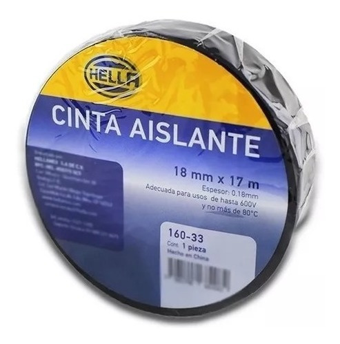 Teipe Negro Aislante Tirro Original Cinta Eléctrica Hella