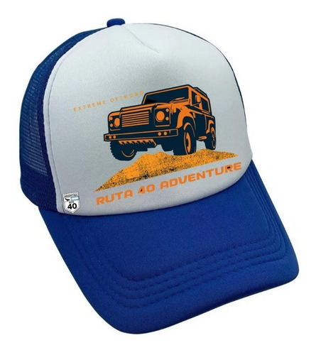 Imagen 5 de 6 de Gorra Trucker Four By Four Curva Regulador Doble
