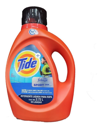 Tide + Sport Febreze Detergente Liquido Febreze 2.72l