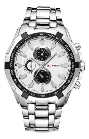 Reloj Para Hombre Curren Kre021902 Plateado