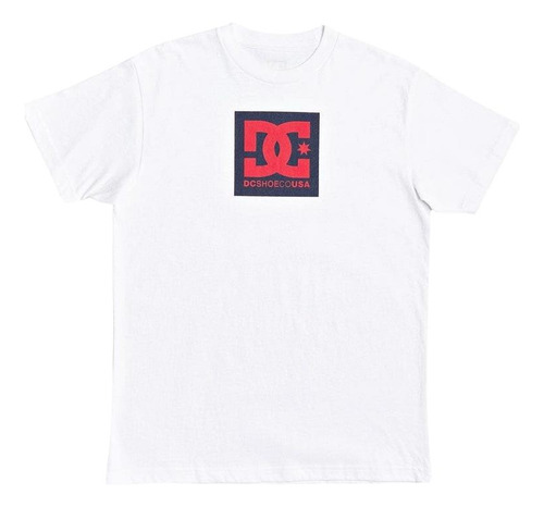 Polera Hombre Dc Dc Square Star Blanco