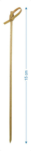 1.250 Espeto De Petisco Knotted Stick Nó Nozinho Bambu 15cm