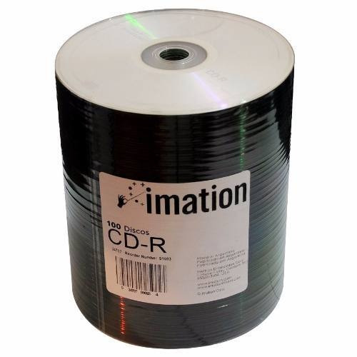 Imagen 1 de 2 de Disco virgen CD-R Imation de 52x por 100 unidades