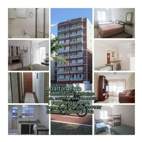 Imagem 1 de 14 de Apartamento Para Temporada-ocian- 2 Dor- De Frente Pra Praia