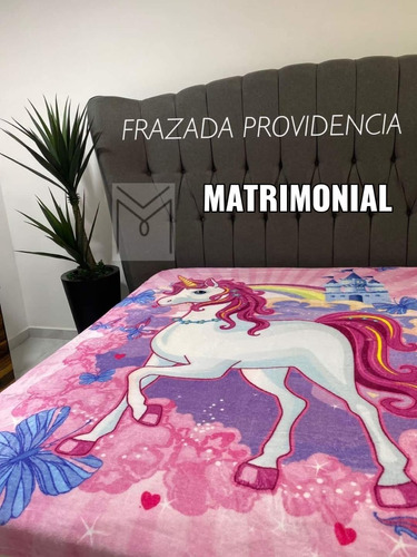 Frazada Providencia Matrimonial Pony Love Color Frozen
