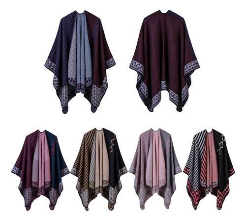 Poncho Outwear Bufandas Pashmina Vintage Shawl, Capa Para Mu