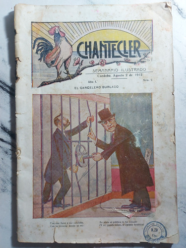Antigua Revista Cordoba 1912 Chantecler N° 5. Ian 433