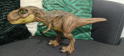 Dinosaurio Trex Jurassic World Mattel Con Sonido (Usado)