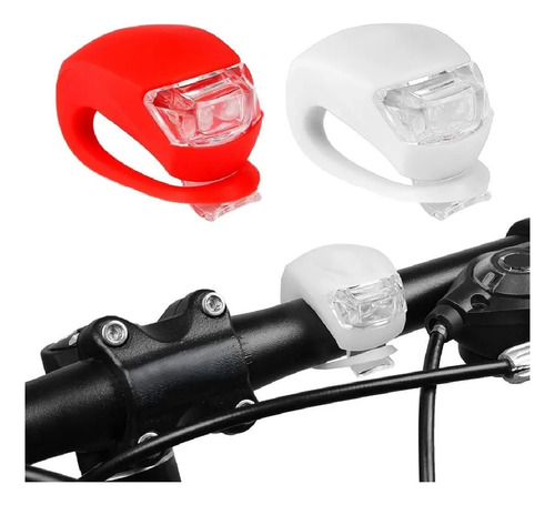 Kit 2 Luces Led P/ Bicicletas: 3 Efectos, Cuerpo Flexible